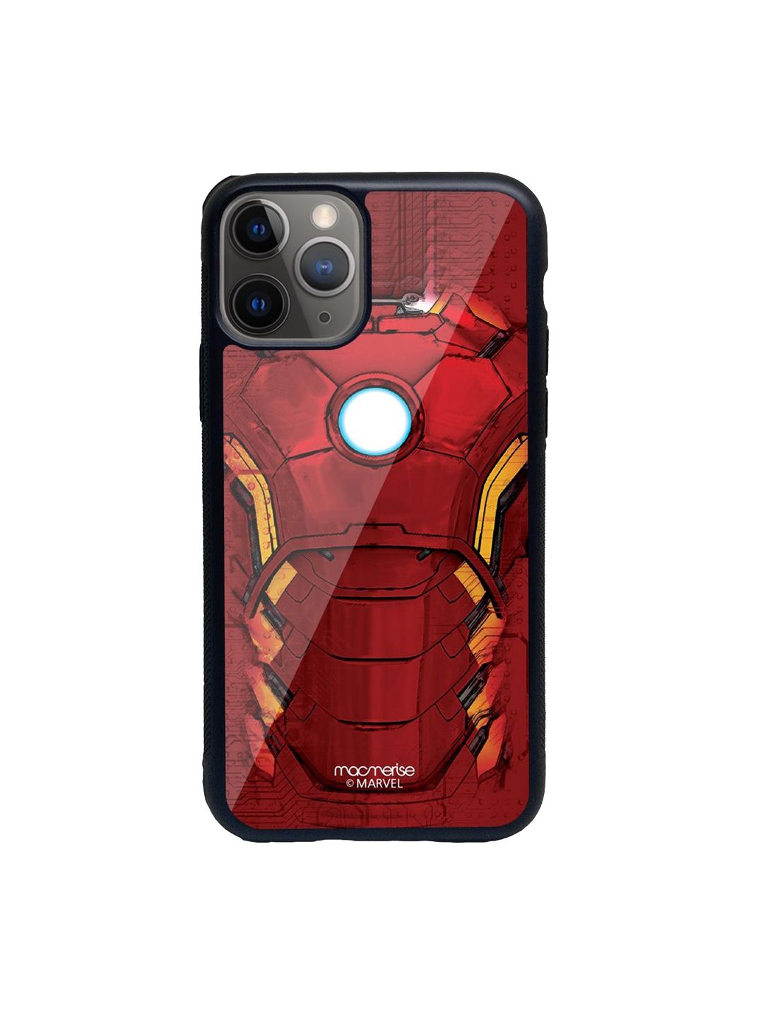 macmerise Red Printed Suit of Armour iPhone 11 Pro Back Case Price in India