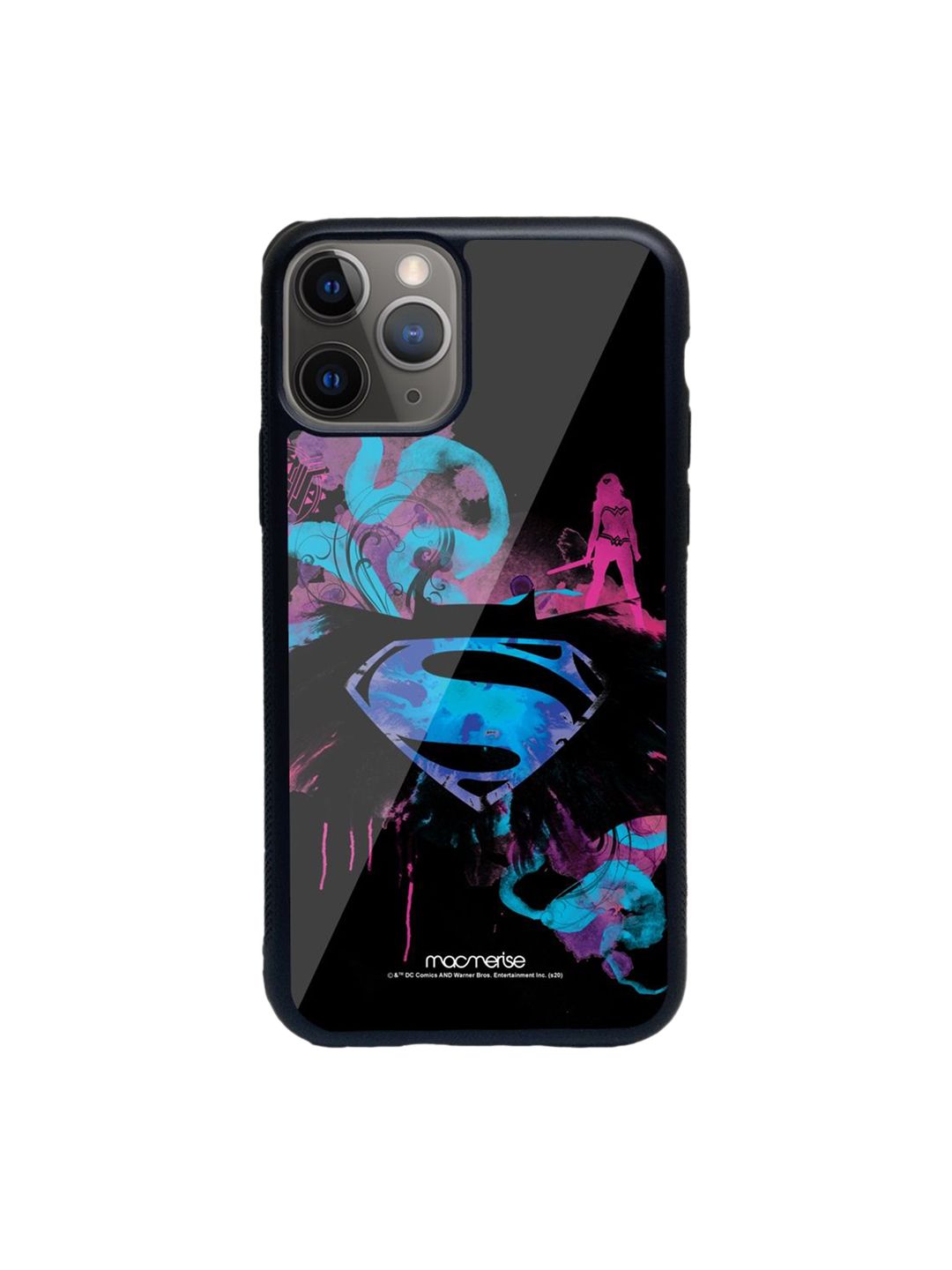 macmerise Black & Blue The Epic Trio iPhone 11 Pro Max Back Case Price in India