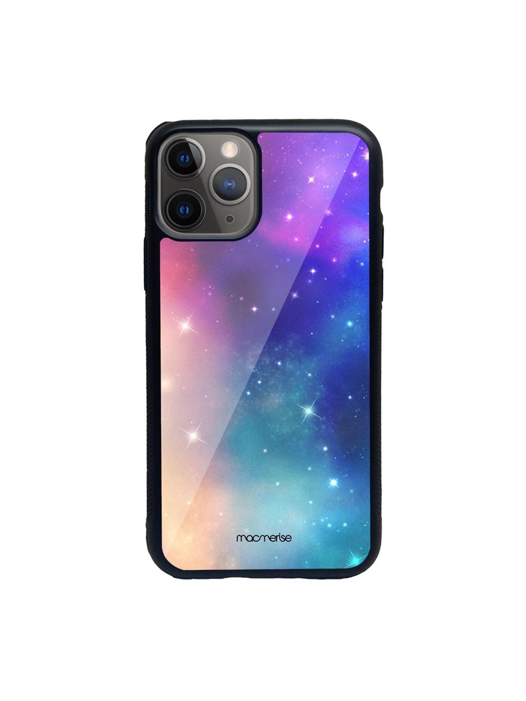 macmerise Purple Printed Sky Full of Stars Glass iPhone 11 Pro Max Back Case Price in India