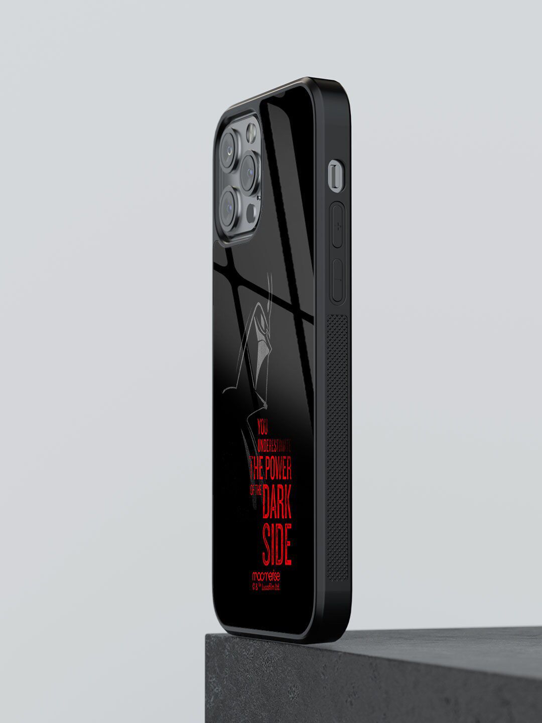 macmerise Black Printed The Dark Side iPhone 12 Pro Back Case Price in India