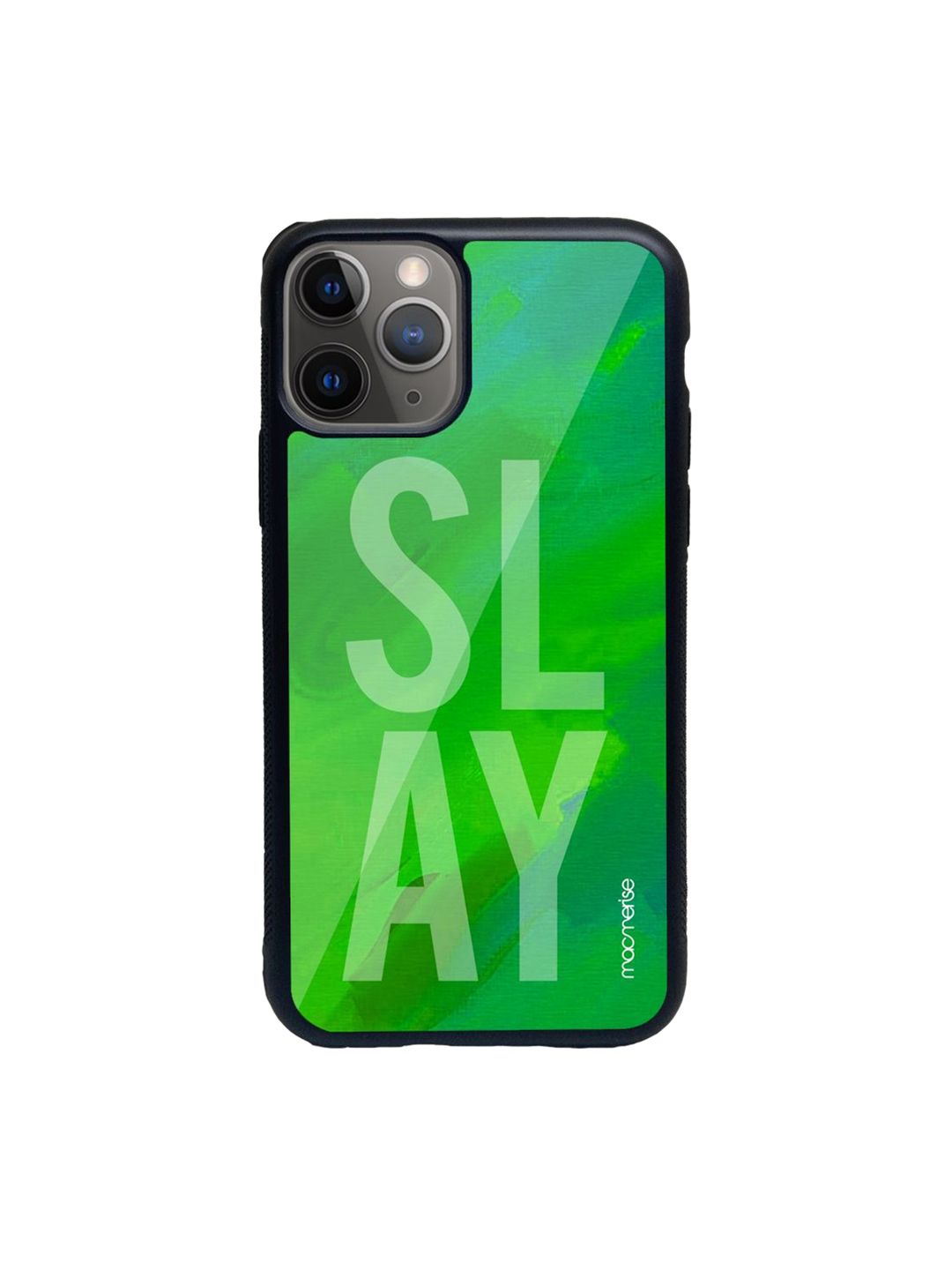 macmerise Green Printed Slay iPhone 11 Pro Back Case Price in India