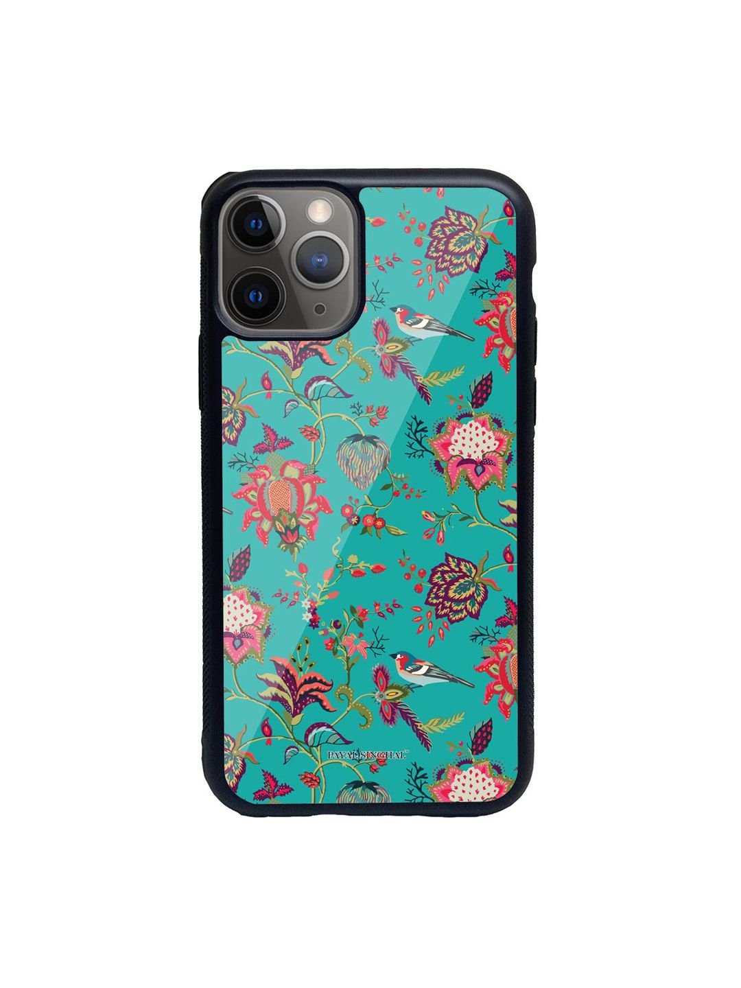 macmerise Blue Printed Glass iPhone 11 Pro Back Case Price in India