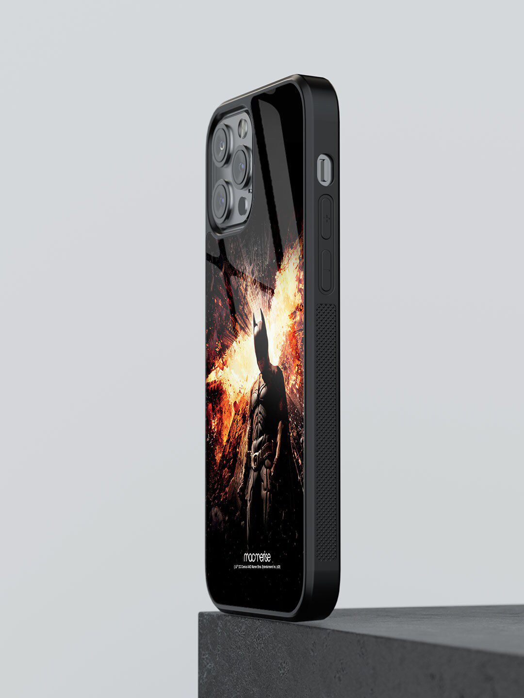 macmerise Black Printed The Dark Knight Rises iPhone 12 Pro Max Back Case Price in India