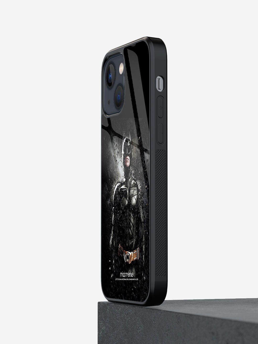 macmerise Black Printed Rise of Batman iPhone 13 Back Case Price in India