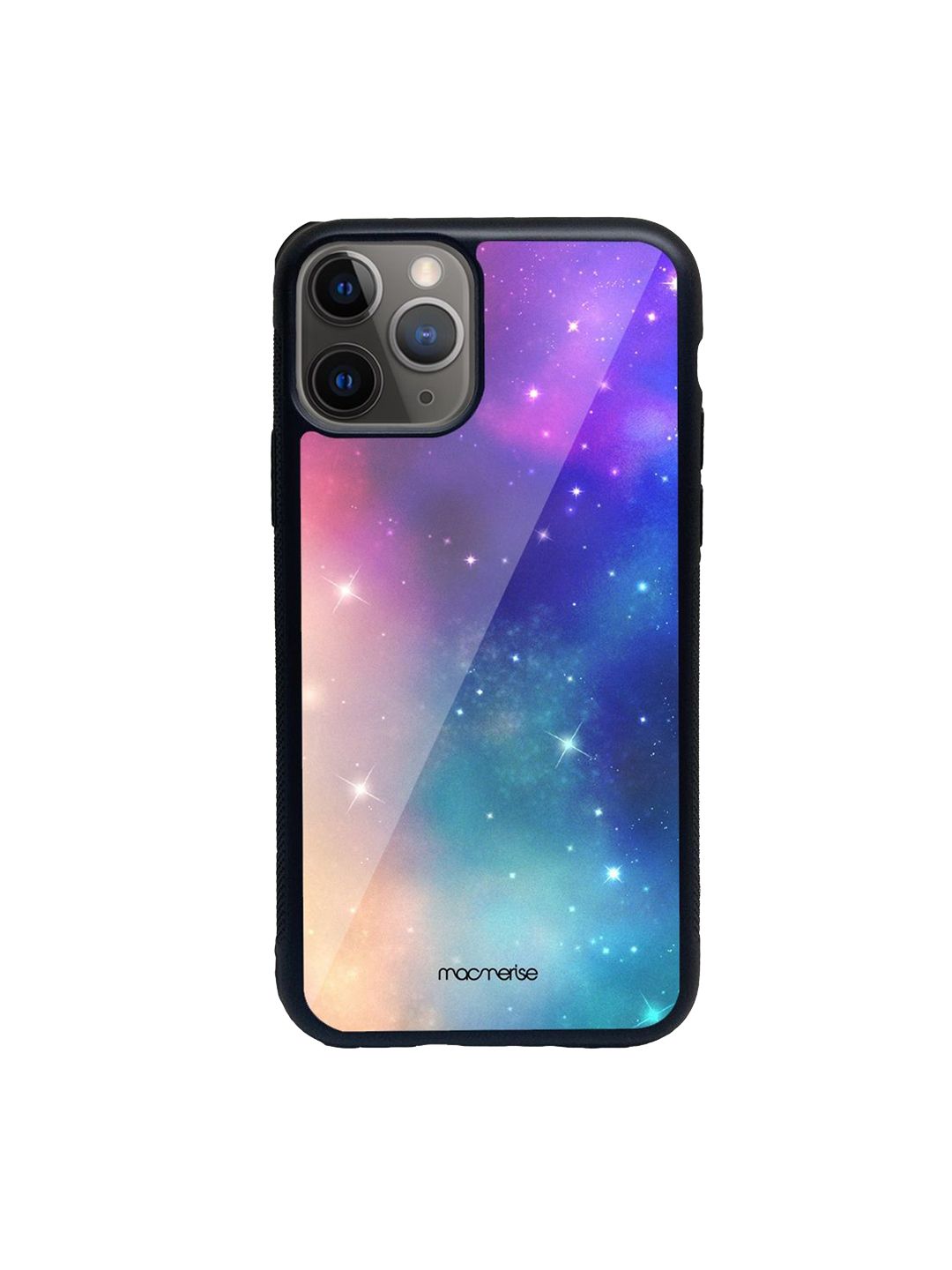 macmerise Blue Printed Sky Full of Stars Glass Iphone 11 Pro Phone Case Price in India