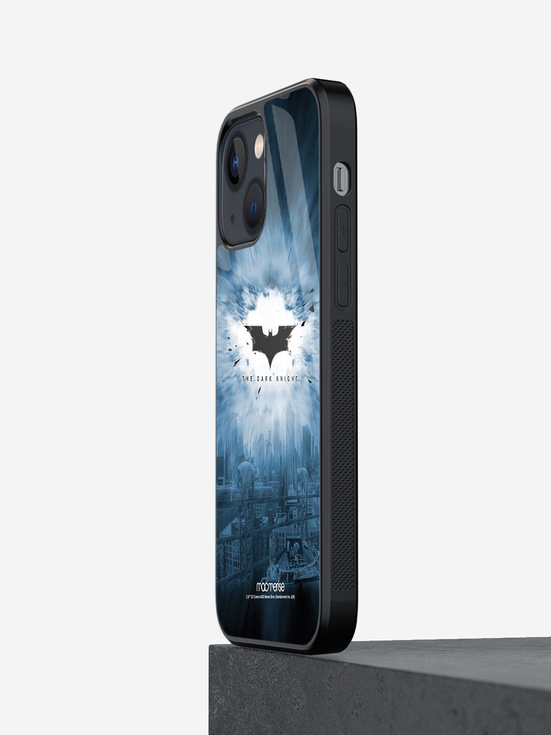 Macmerise Black & Blue The Dark Knight Pattern iPhone 13 Back Case Price in India