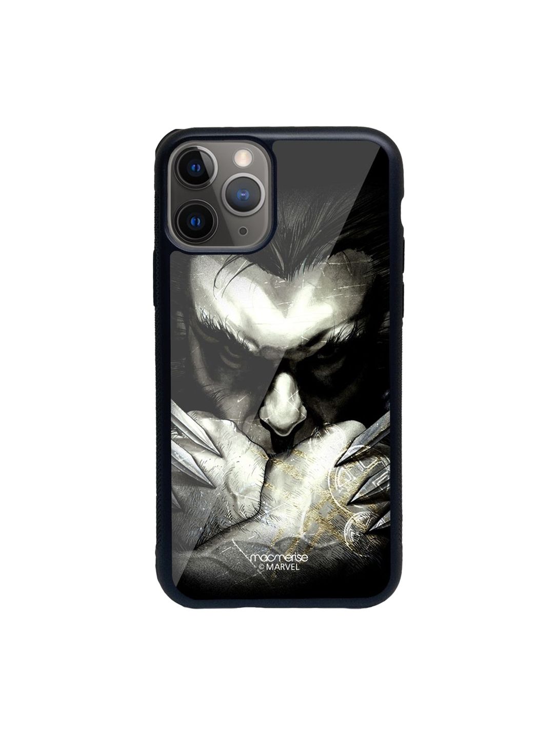 macmerise Black Printed The Dark Claws Glass Iphone 11 Pro Max Phone Case Price in India