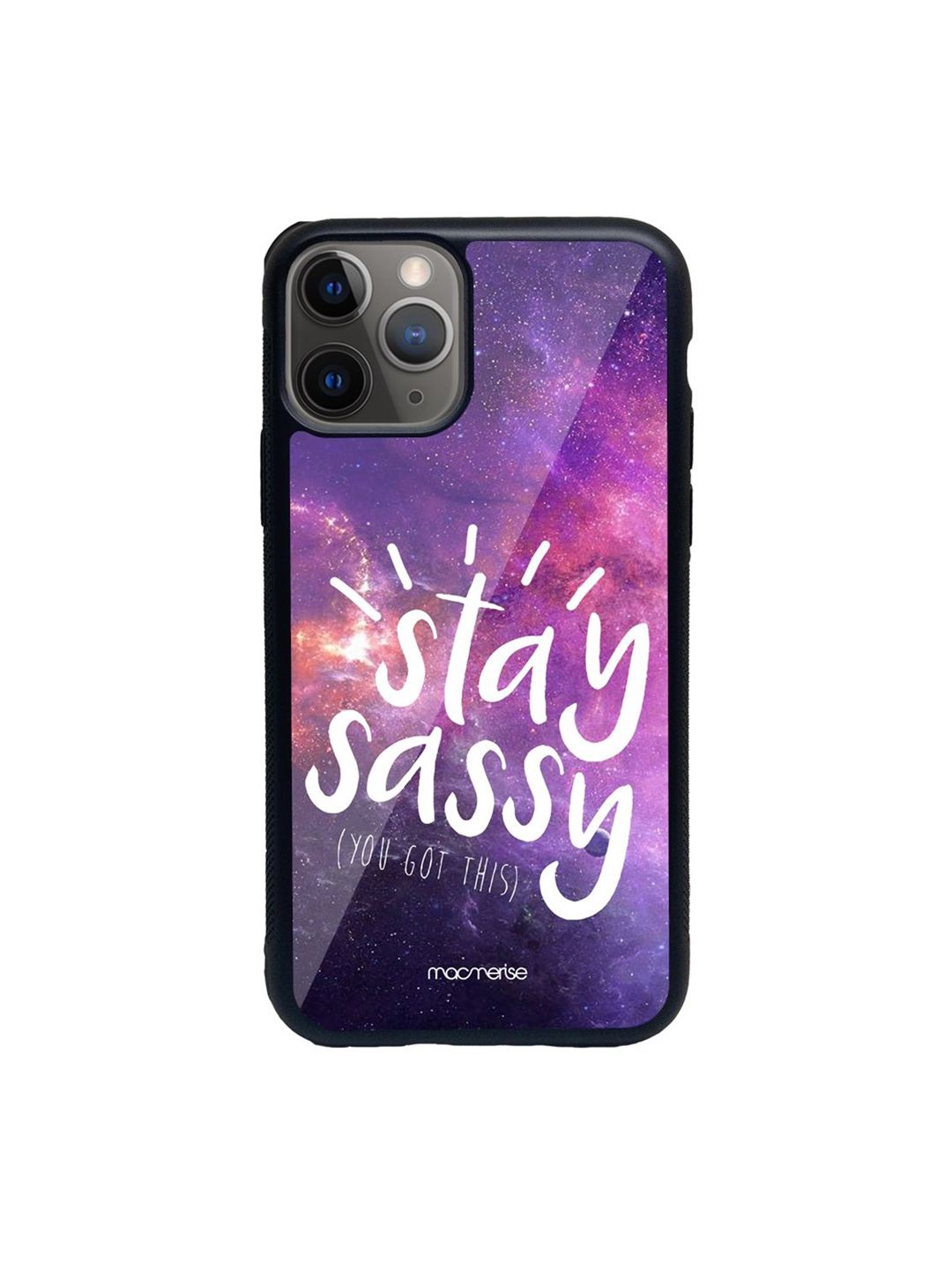 macmerise Purple & Pink Stay Sassy iPhone 11 Pro Mobile Phone Case Price in India