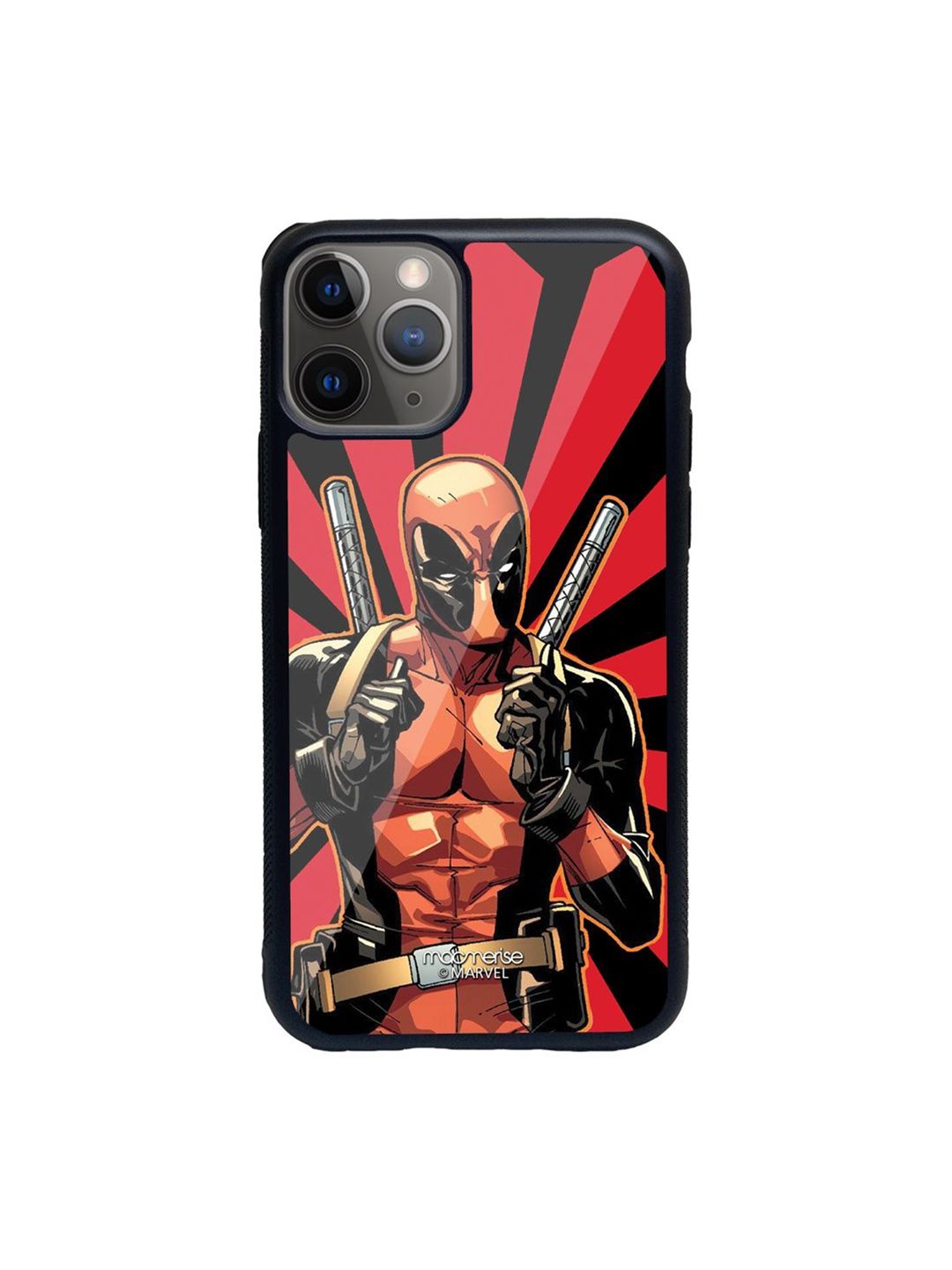 macmerise Red & Black Printed Smart Ass Deadpool iPhone 11 Pro Back Case Price in India