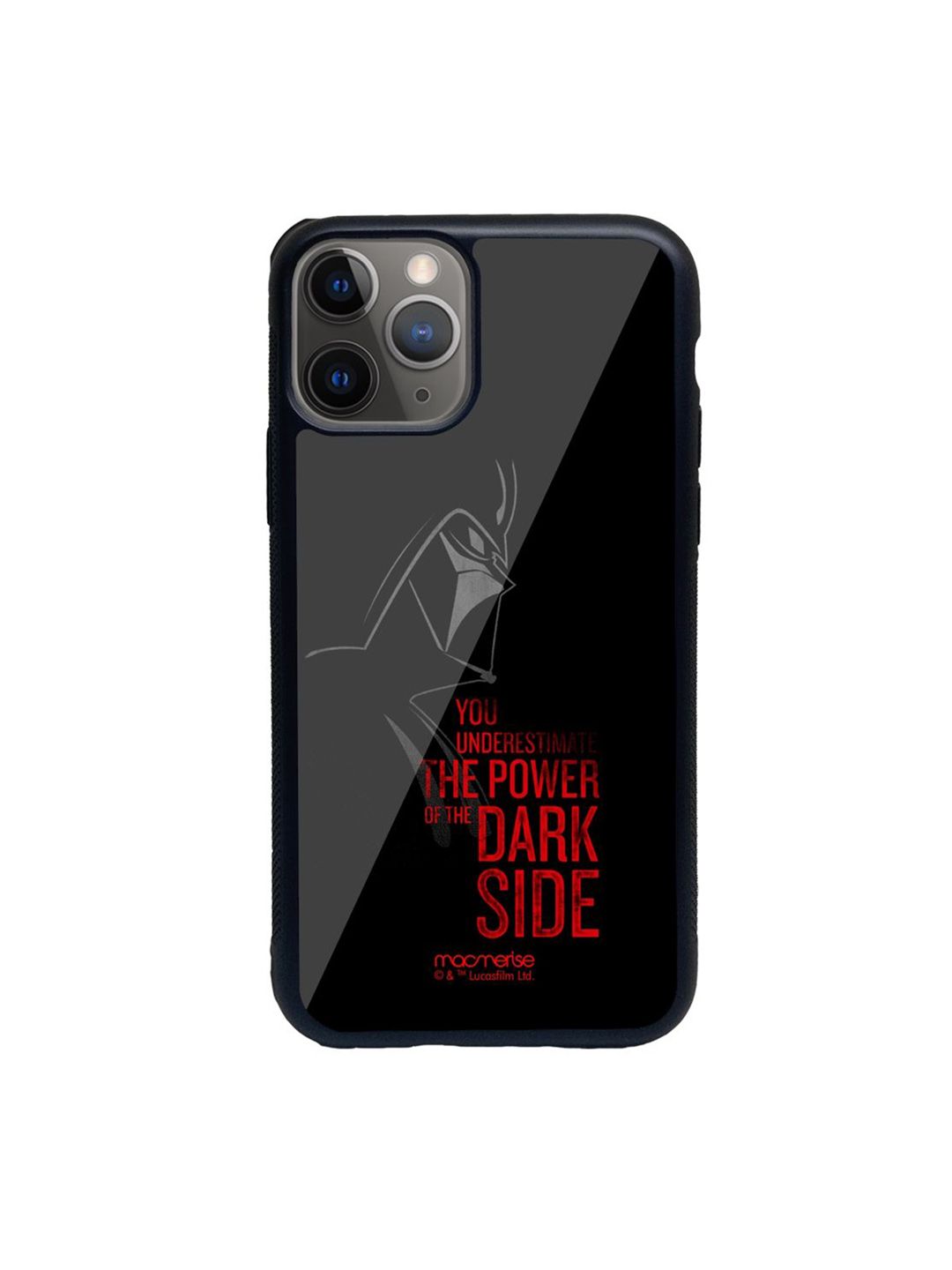 macmerise Black The Dark Side Printed iPhone 11 Pro Back Cover Price in India