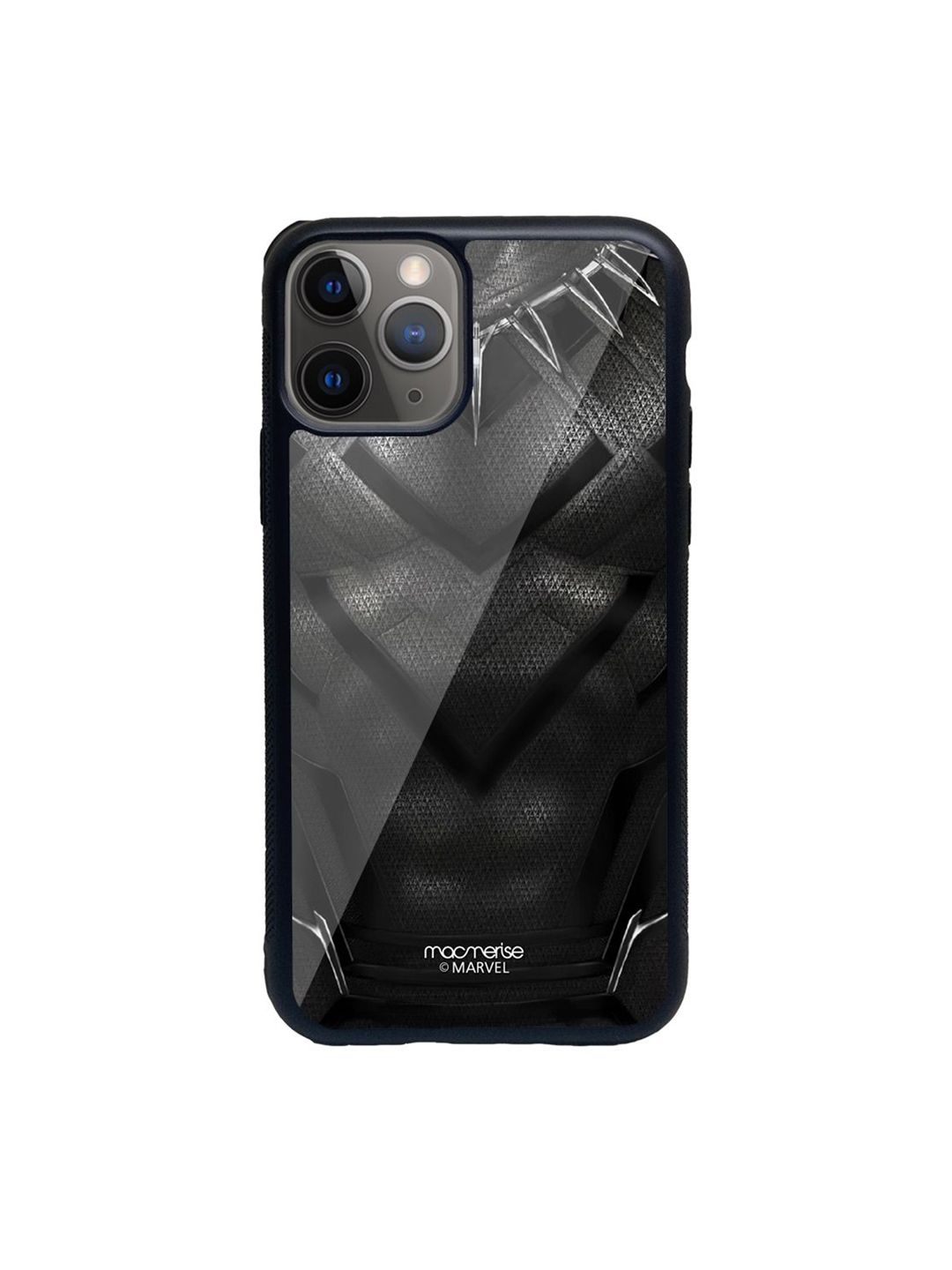 macmerise Black Black Panther Printed iPhone 11 Pro Max Phone Case Price in India