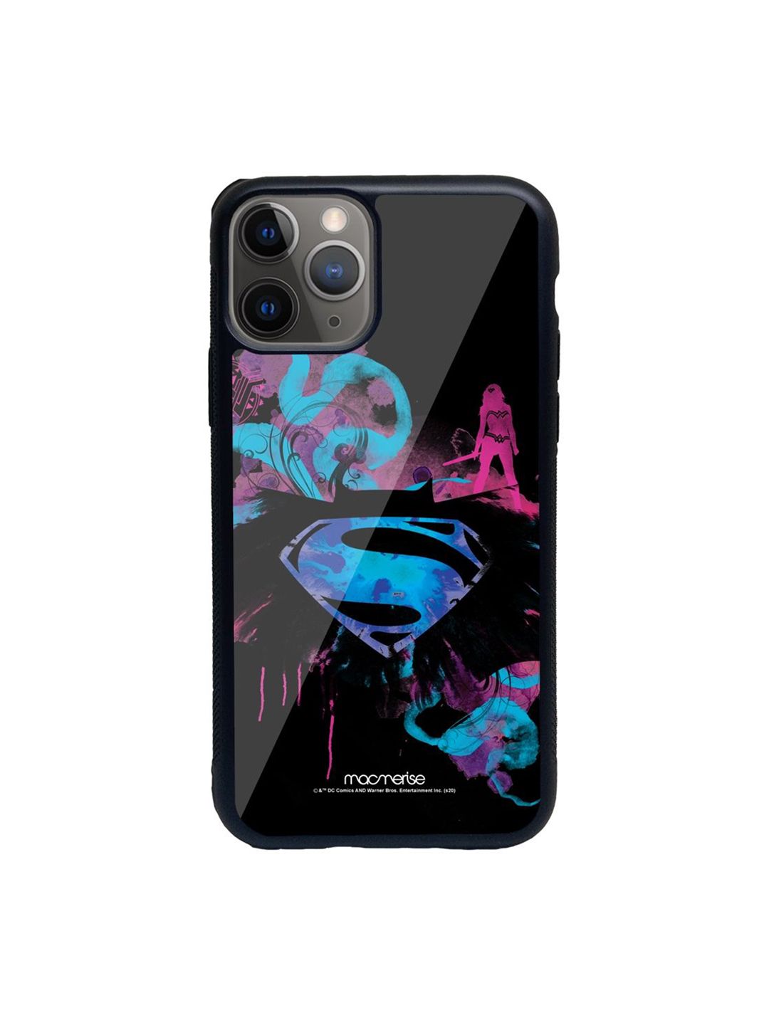 macmerise Black The Epic Trio Printed iPhone 11 Pro Mobile Back Cover Price in India