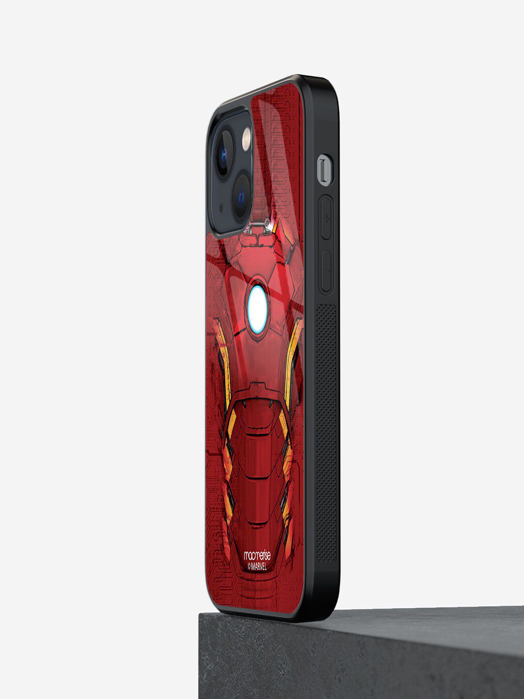 macmerise Red Suit of Armour Printed iPhone 13 Mini Phone Cases Price in India