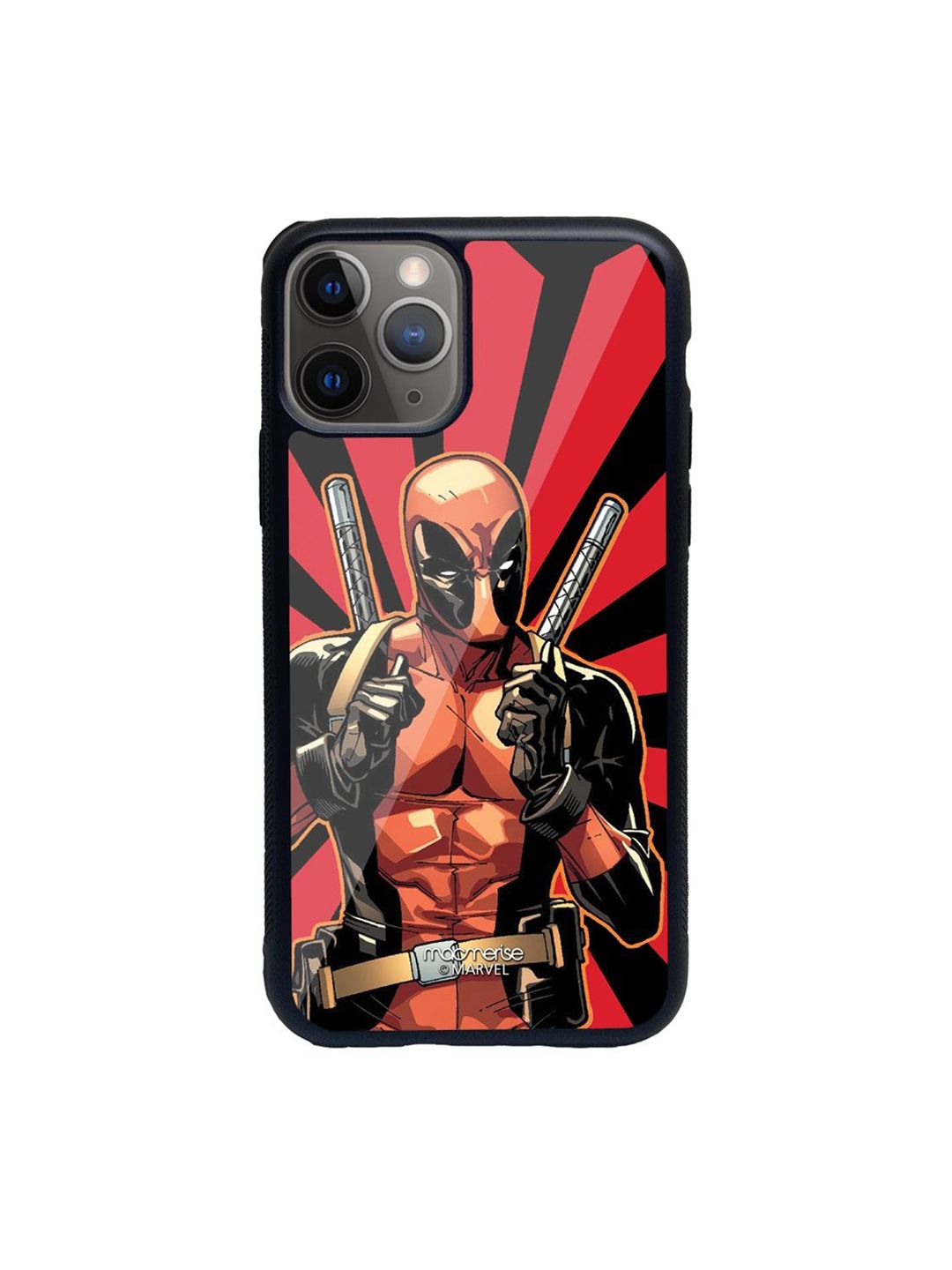 macmerise Red & Black Smart Ass Deadpool iPhone 11 Pro Max Back Case Price in India