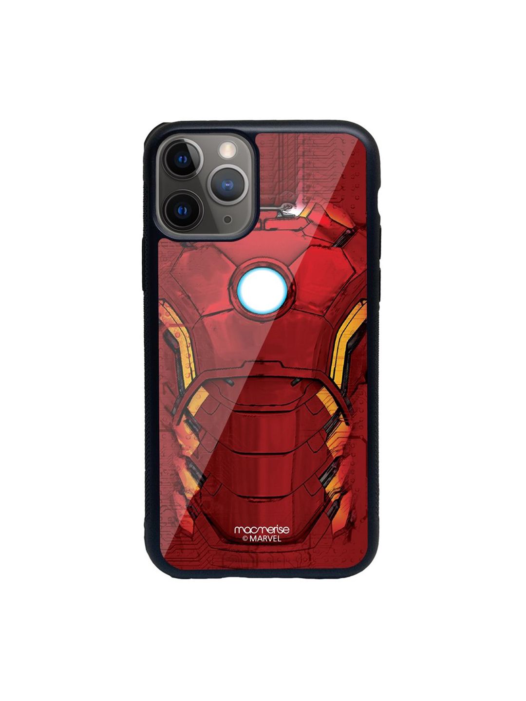 macmerise Red Suit Of Armour Printed iPhone 11 Pro Max Back Cover Price in India