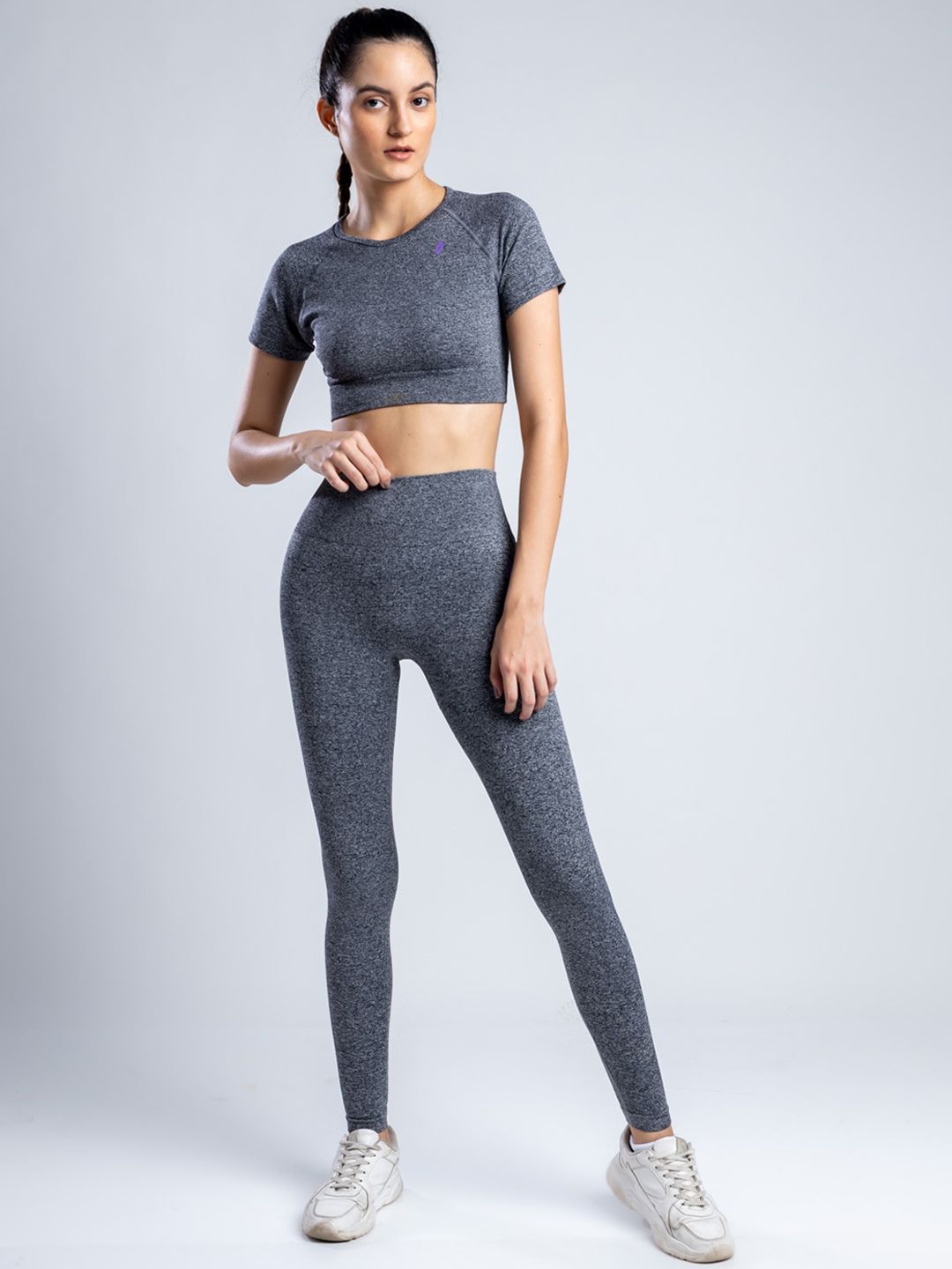 SKNZ Women Grey Solid Tracksuits Price in India