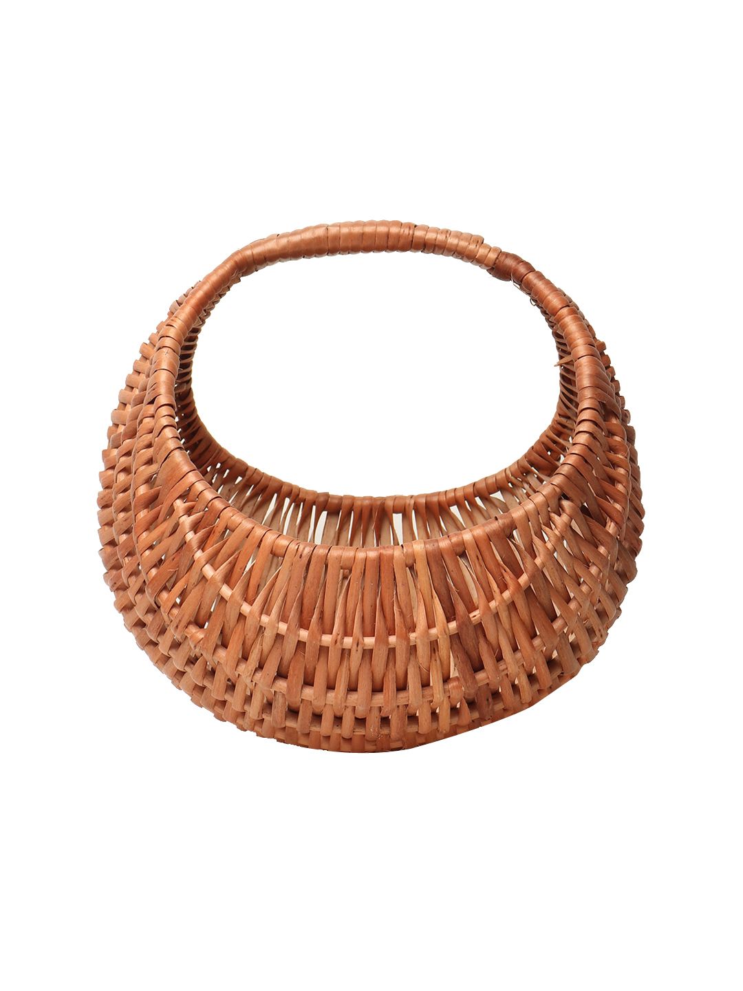 HABERE INDIA Brown Solid  Wicker Chand Basket Price in India