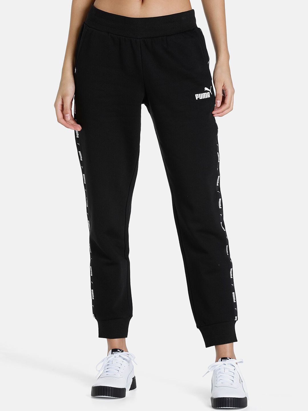 Puma Women Black Power Tape Pants Price in India