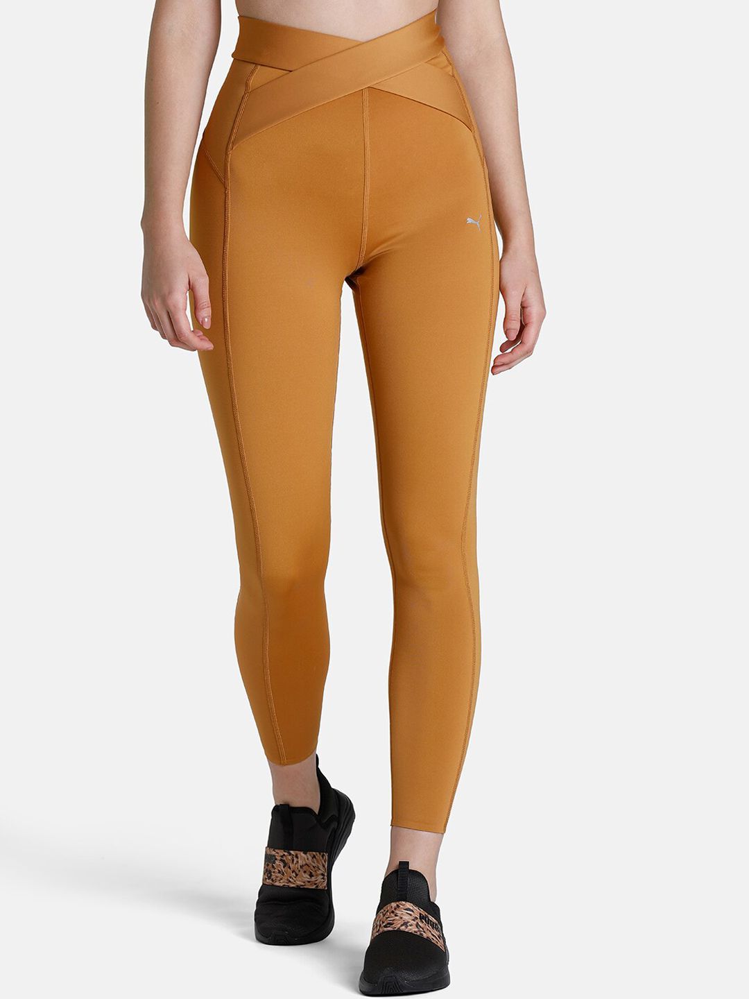 Puma Women Brown Fashion Luxe ELLAVATE High Waist Full Length Training Leggings Price in India