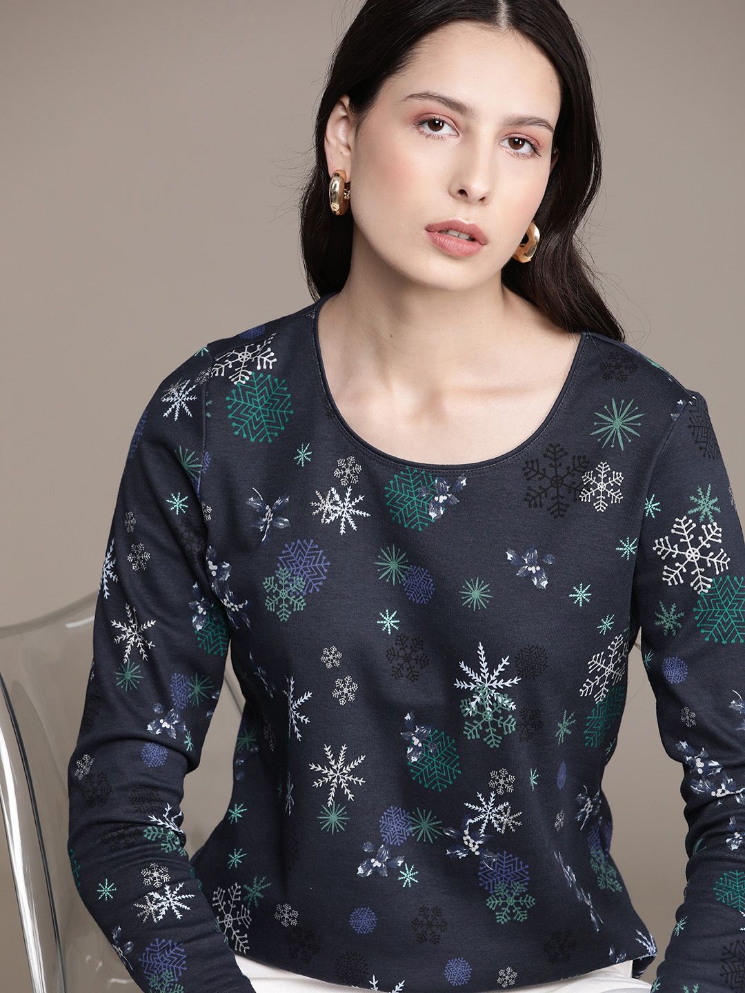 Macy's Karen Scott Ethnic Print Top Price in India