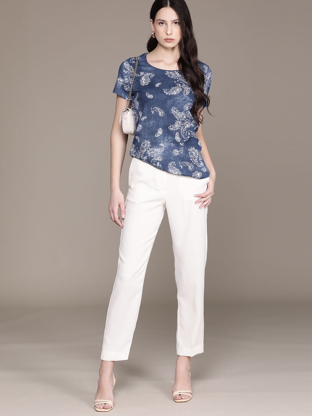 Macy's Karen Scott Paisley Printed Regular Fit Top Price in India