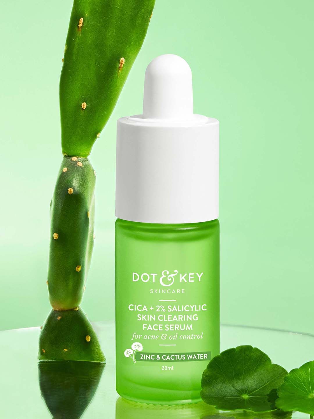 DOT & KEY Cica & Cactus 2% Salicyclic + Zinc Skin Clearing Serum with Heartleaf - 20 ml
