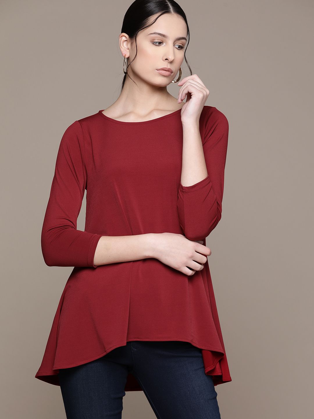 Macy's Alfani High-Low Hem Longline Top Price in India