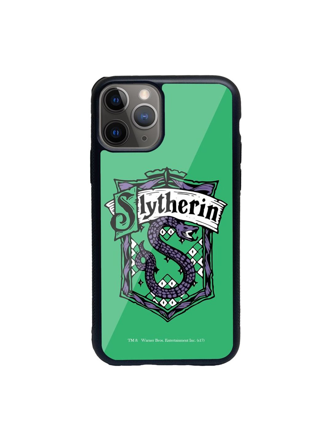 macmerise Green Printed Crest Slytherin iPhone 11 Pro Max Back Case Price in India