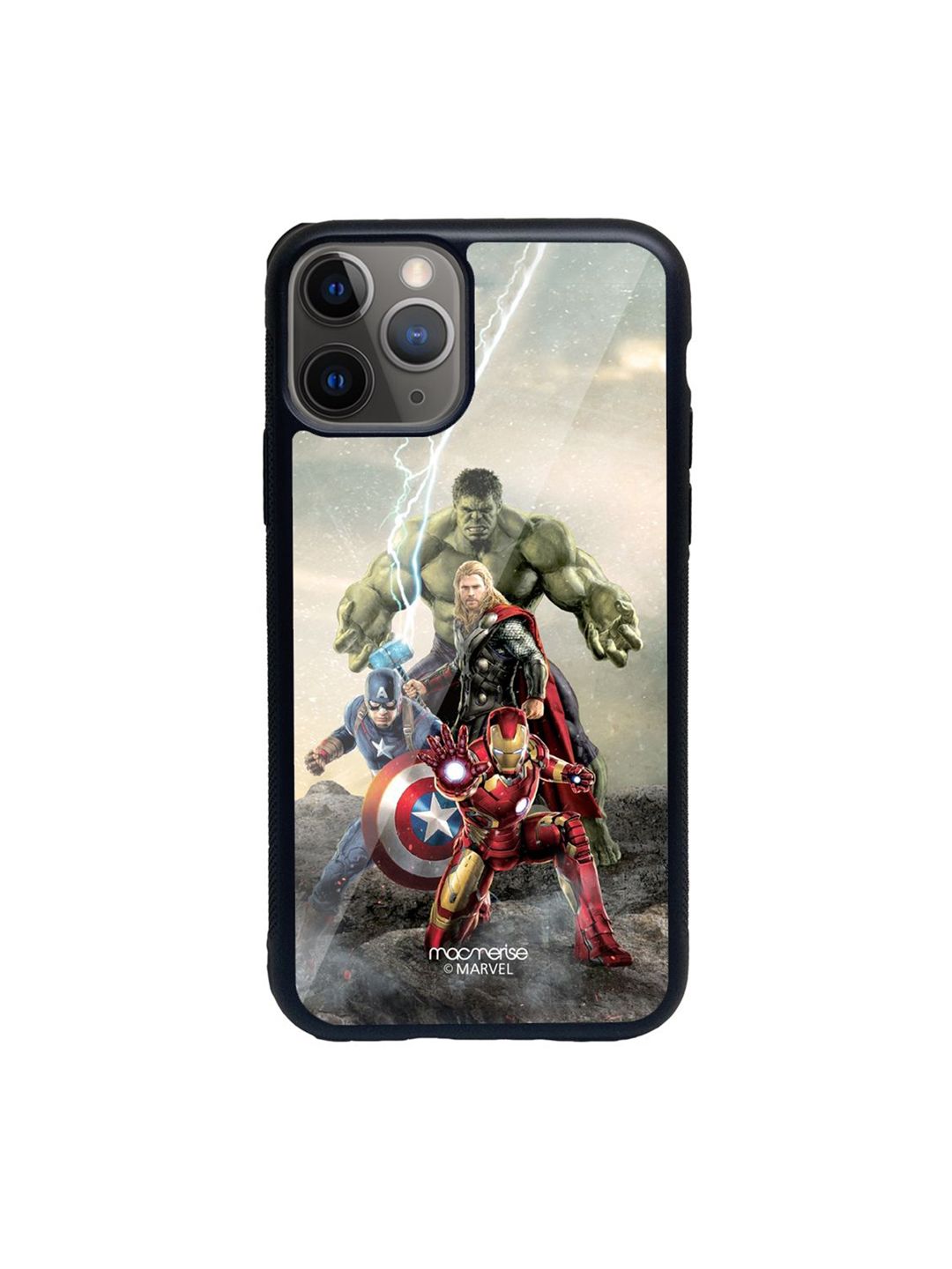 macmerise Green & Red Time To Avenge iPhone 11 Pro Back Case Price in India