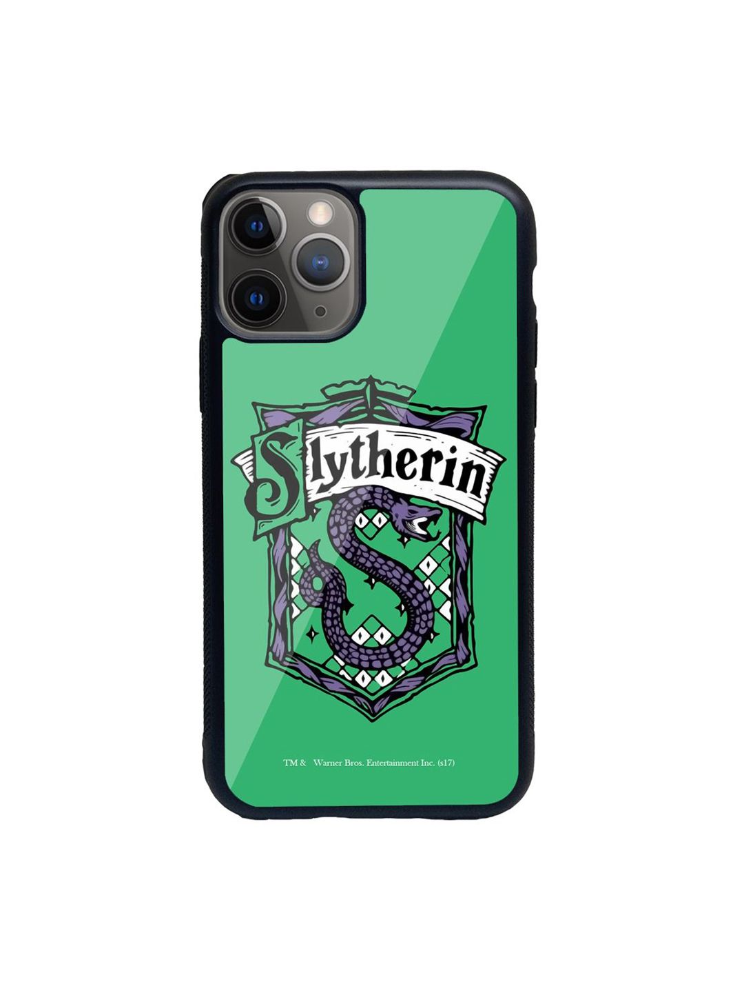 macmerise Green Printed Crest Slytherin iPhone 11 Pro Back Case Price in India