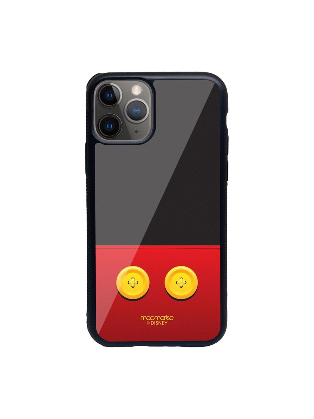 macmerise Black & Red Printed iPhone 11 Pro Max Phone Cases Price in India