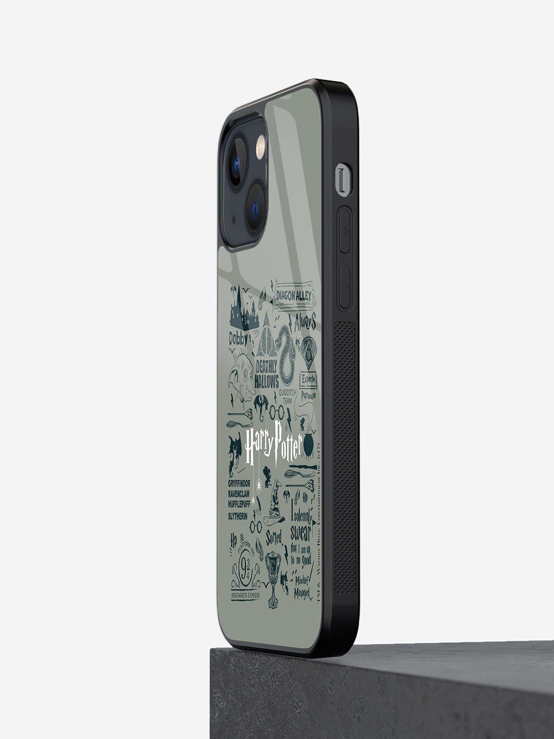 macmerise Grey Printed iPhone 13 Mini Phone Cases Price in India