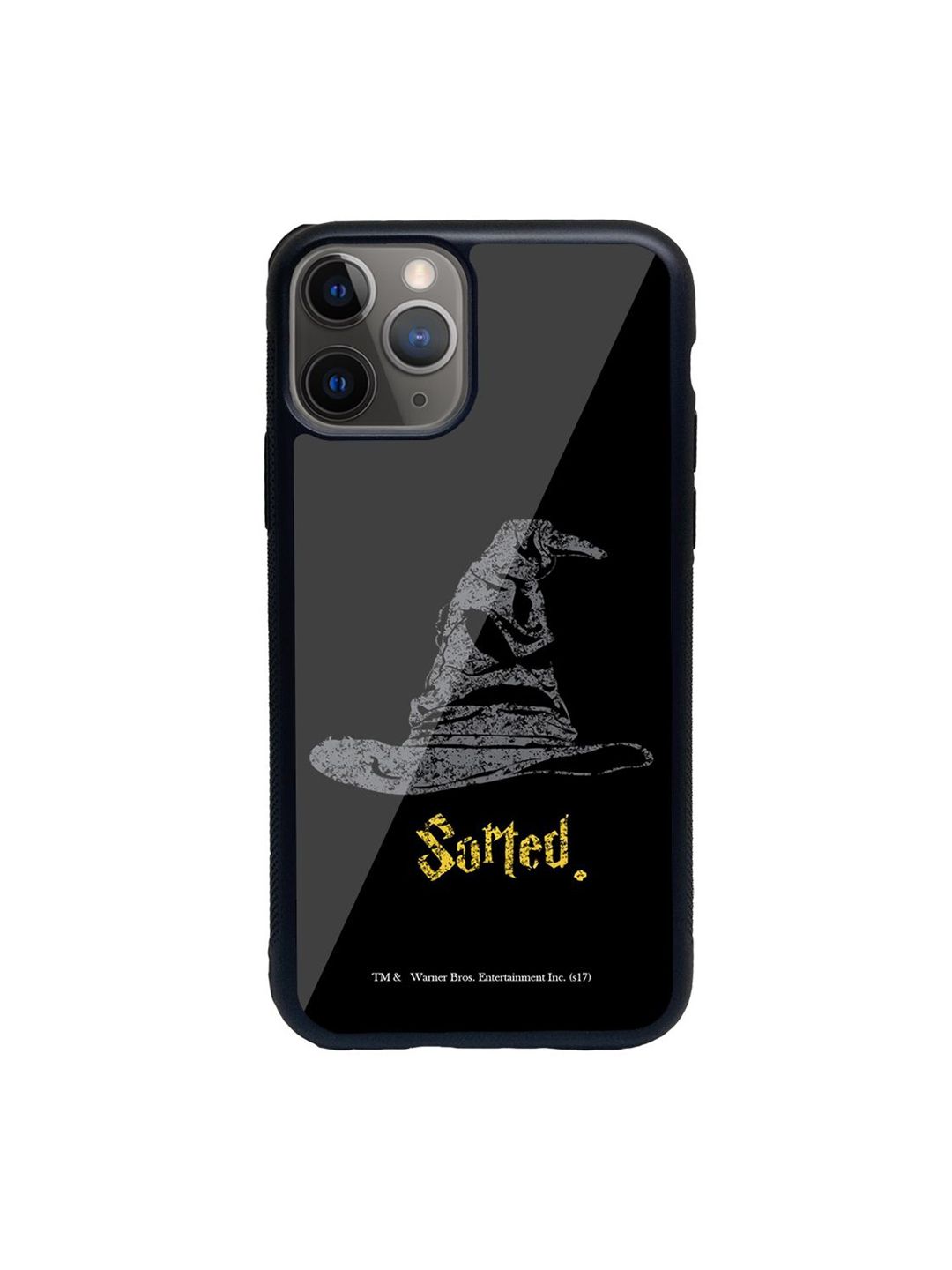 Macmerise Black & Yellow Sorting Hat iPhone 11 Pro Max Back Case Price in India