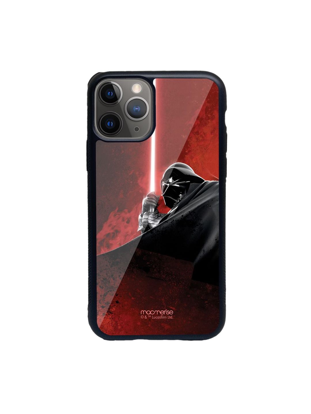 macmerise Red & Black The Vader Attack Printed iPhone 11 Pro Back Case Price in India