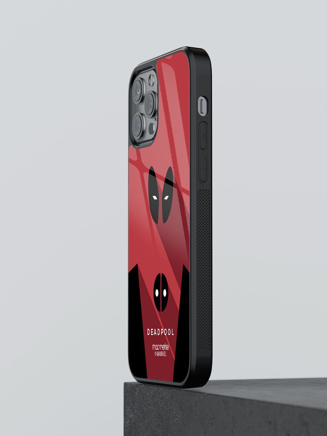 macmerise Red Printed Minimalistic Deadpool  iPhone 12 Pro Back Case Price in India