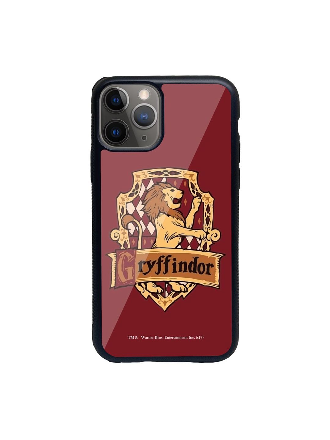 macmerise Maroon Printed Crest Gryffindor iPhone 11 Pro Max Back Case Price in India