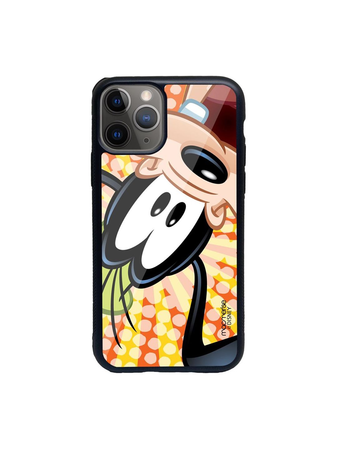 macmerise Black Printed Goofy Upside Down iPhone 11 Pro Max Back Case Price in India