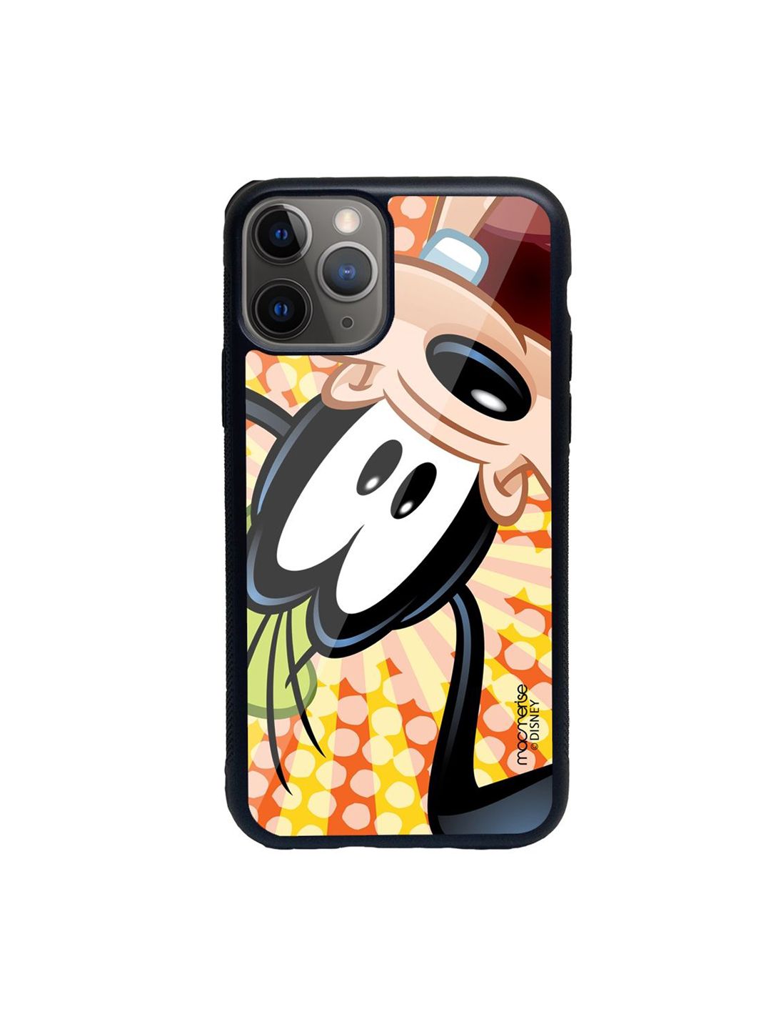 macmerise Black Printed Goofy Upside Down iPhone 11 Pro Back Case Price in India