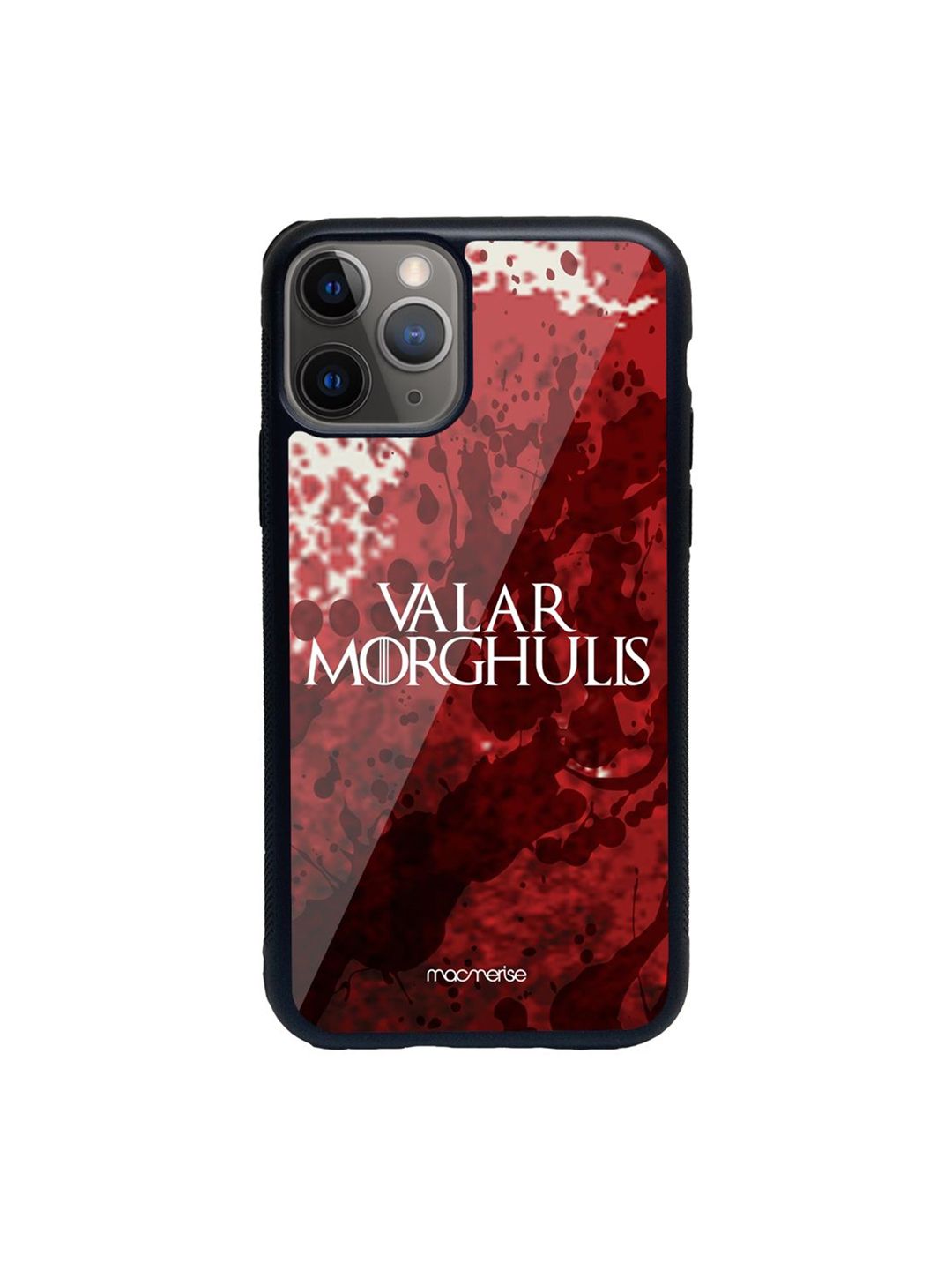 macmerise Red Printed Valar Morghulis iPhone 11 Pro Max Back Case Price in India