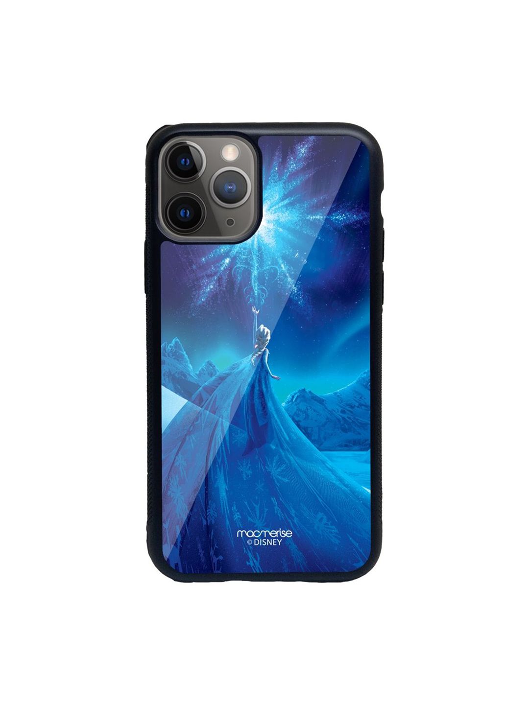 macmerise Blue Shining Bright Elsa Printed iPhone 11 Pro Max Phone Case Price in India