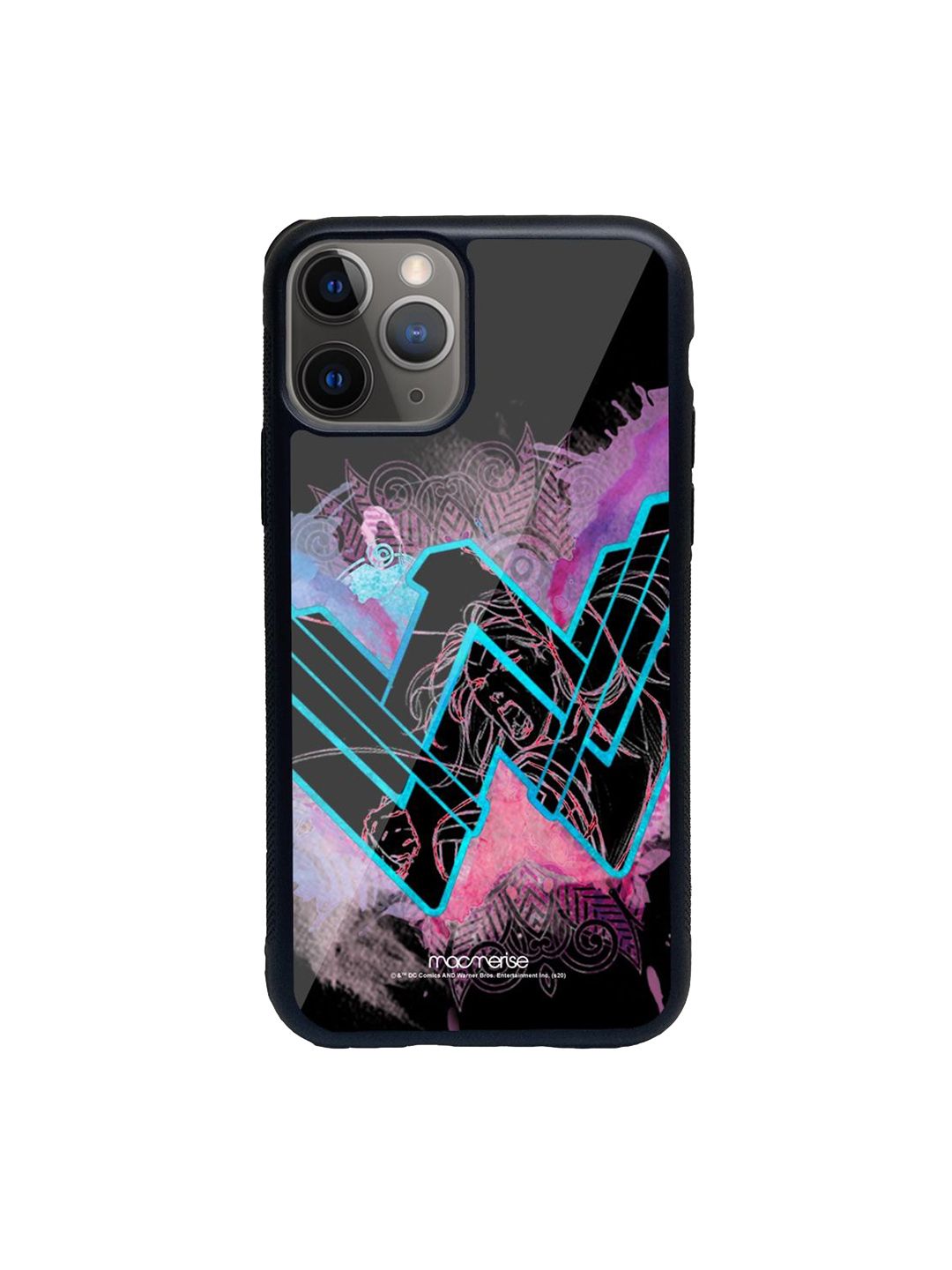 macmerise Black Printed iPhone 1 Pro 11 Back Case Price in India