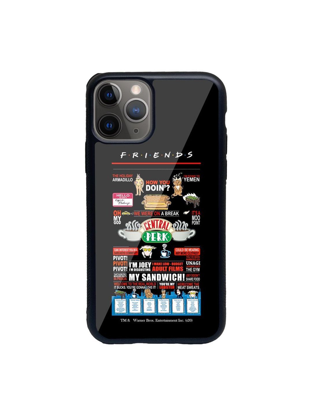 macmerise Black Printed iPhone 11 Pro Max Back Case Price in India