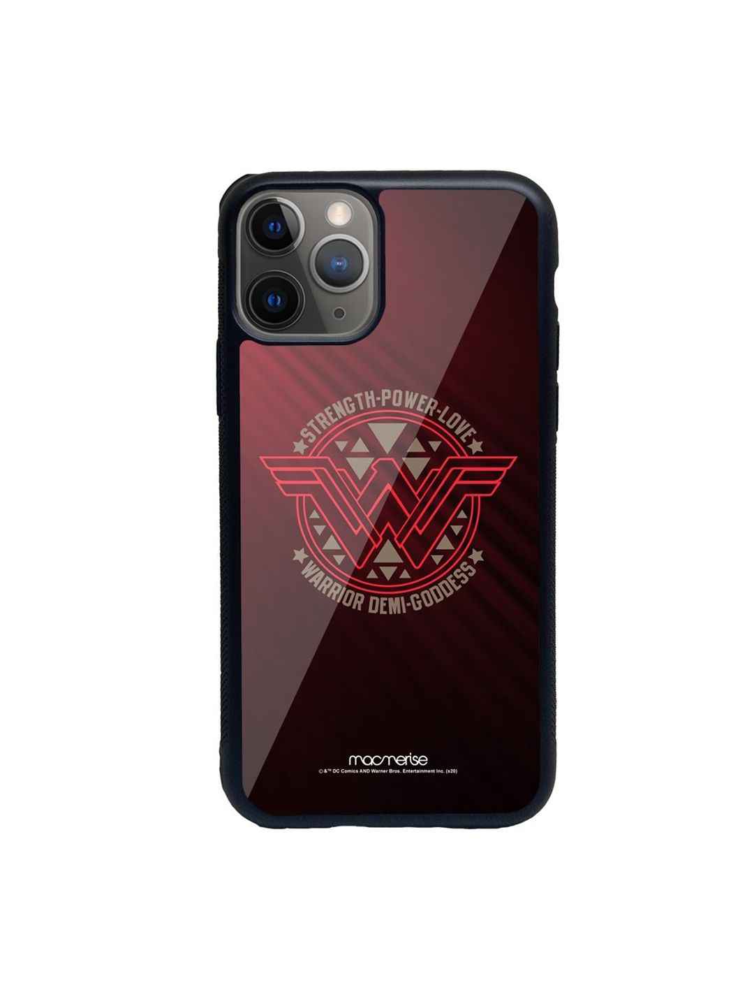 macmerise Red & Black Printed iPhone 11 Pro Phone Cases Price in India