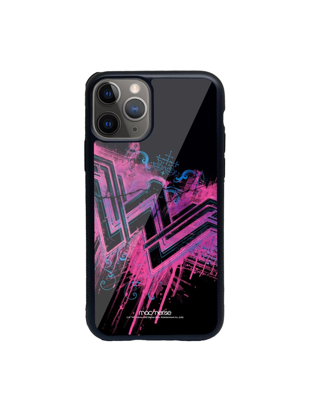 macmerise Pink Printed Wonder Woman Splatter iPhone 11 Pro Back Case Price in India