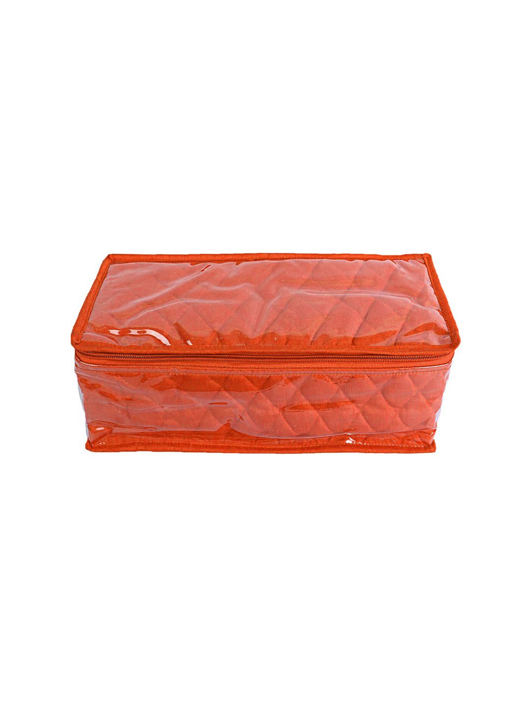 Kuber Industries Orange Solid Jewellery Organisers Price in India