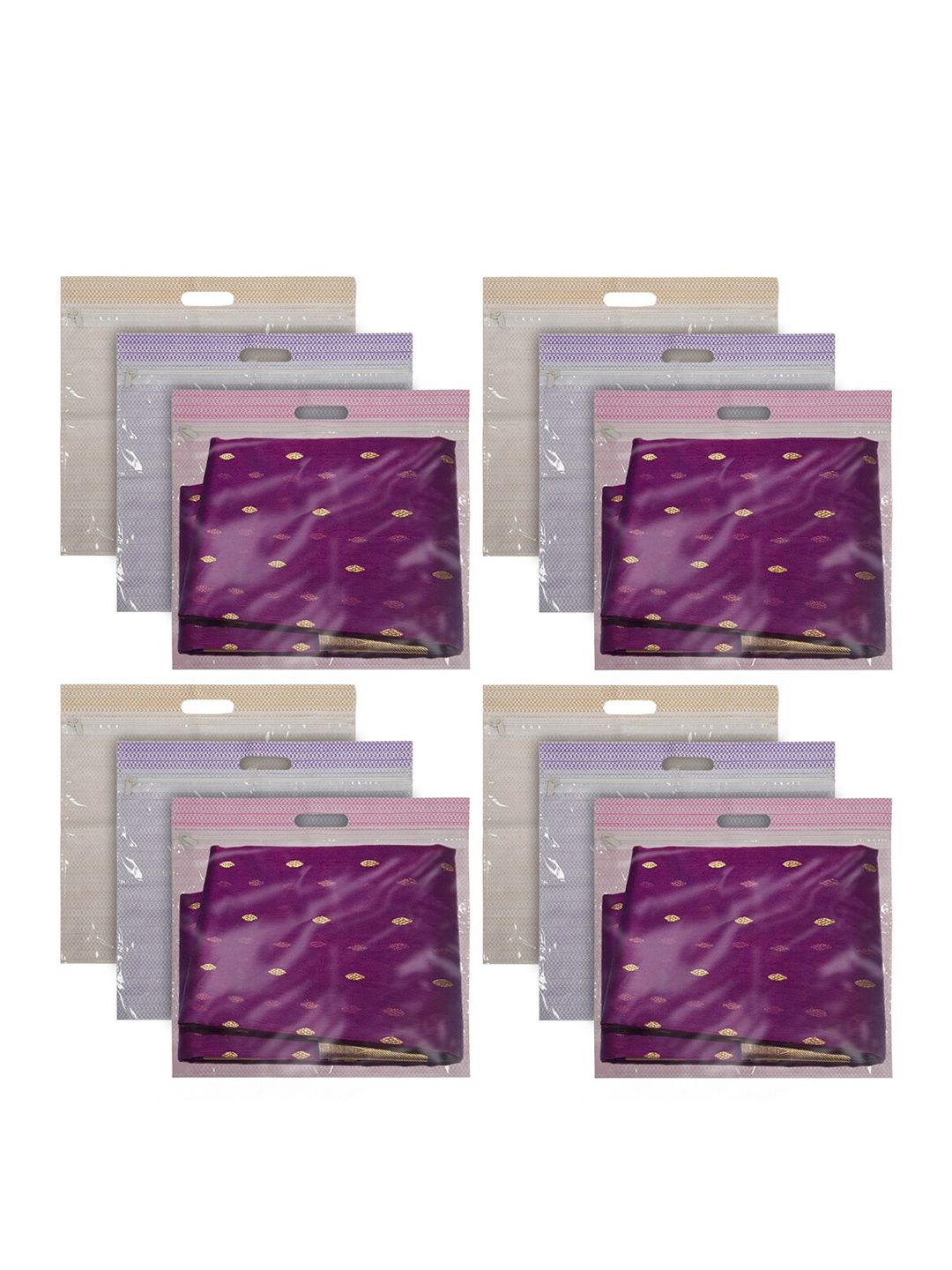 Kuber Industries Set Of 12 Printed Drawer Organisers Price in India