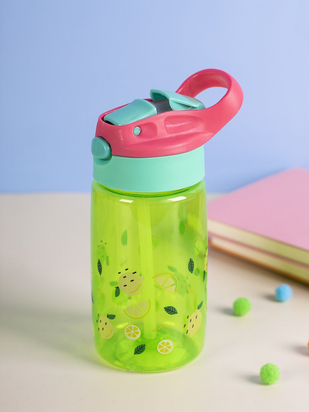 MARKET99 Green Printed Sipper Water Bottle-480 ml Price in India