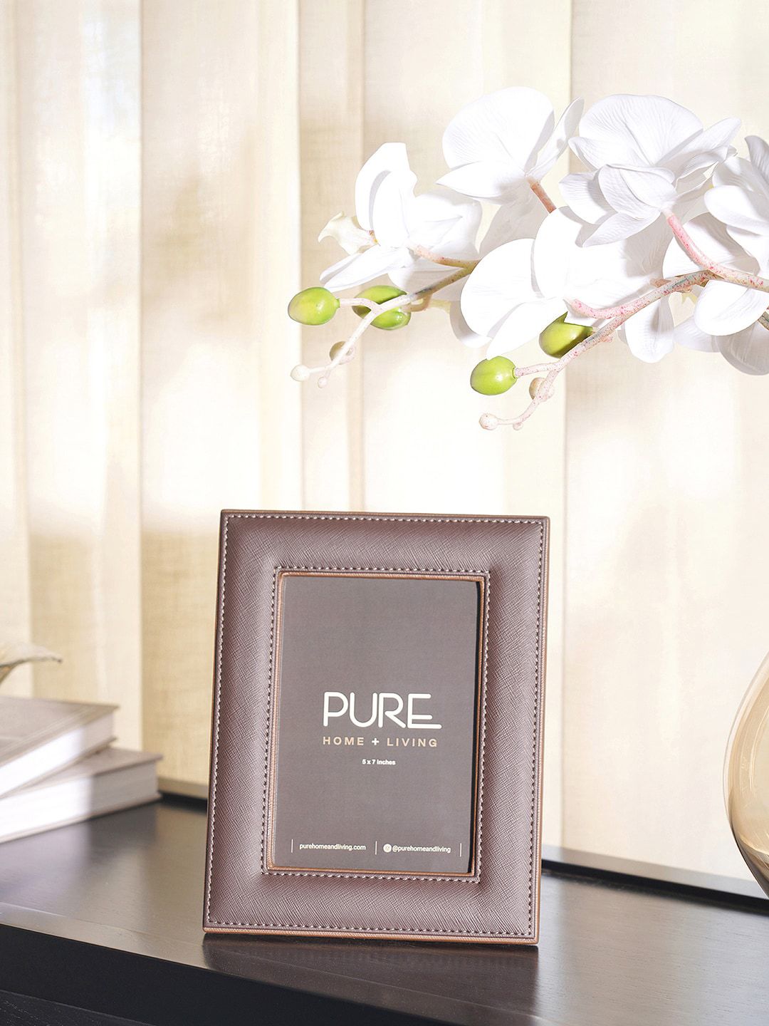 Pure Home and Living Brown Solid Metal Photo Frames Price in India