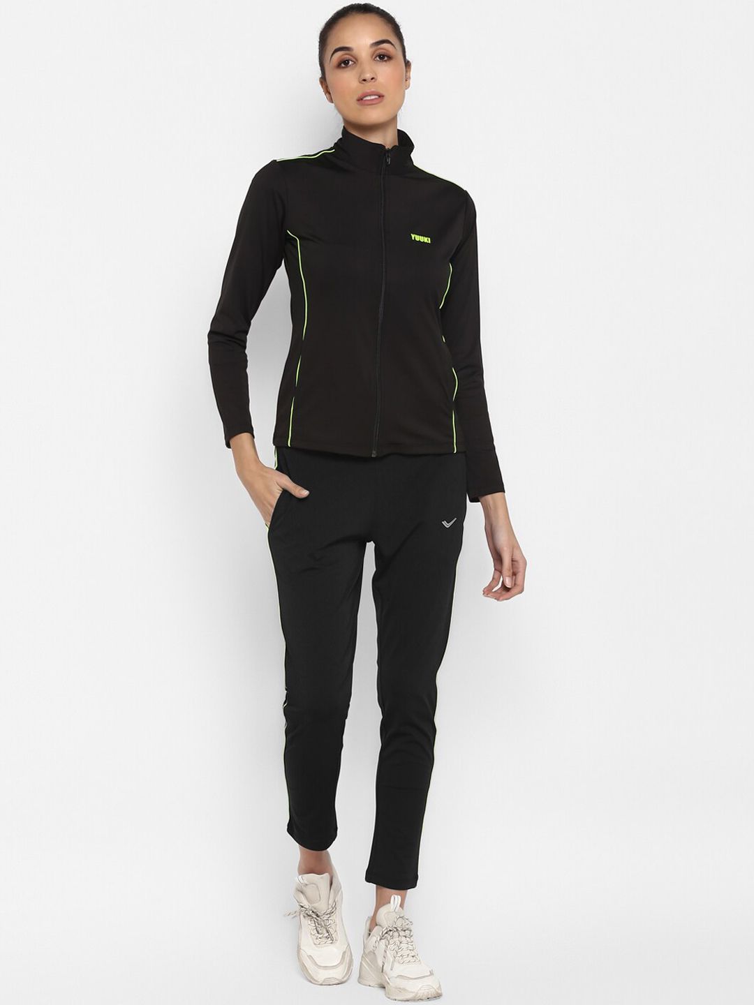 Yuuki Women Black Solid Tracksuits Price in India