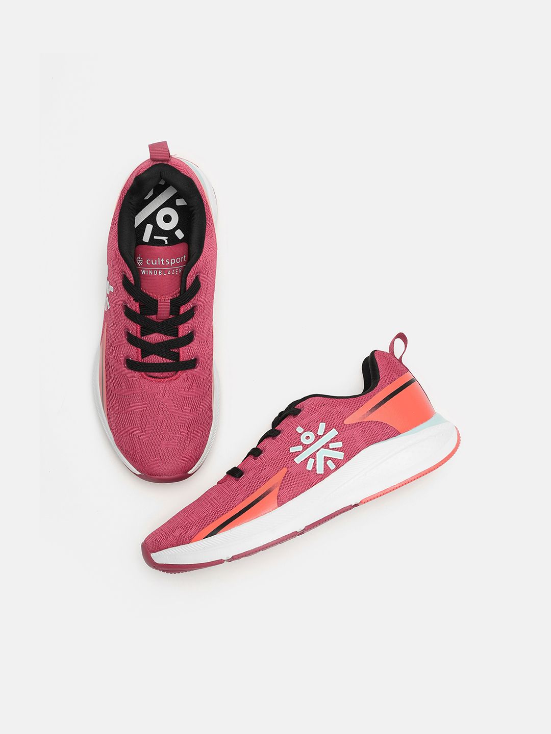 Cultsport Women Red Mesh Windblazer Running Shoes Price in India